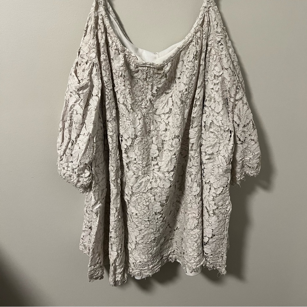 White off the shoulder blouse